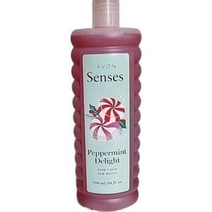 Avon‎ 24 Fl oz Senses Peppermint Delight Bubble Bath New Factory Sealed
